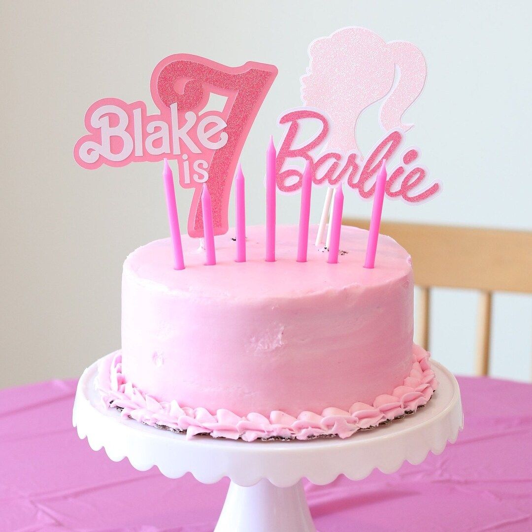 Barbie Cake Topper Barbie Themed Party Barbie Party - Etsy | Etsy (US)