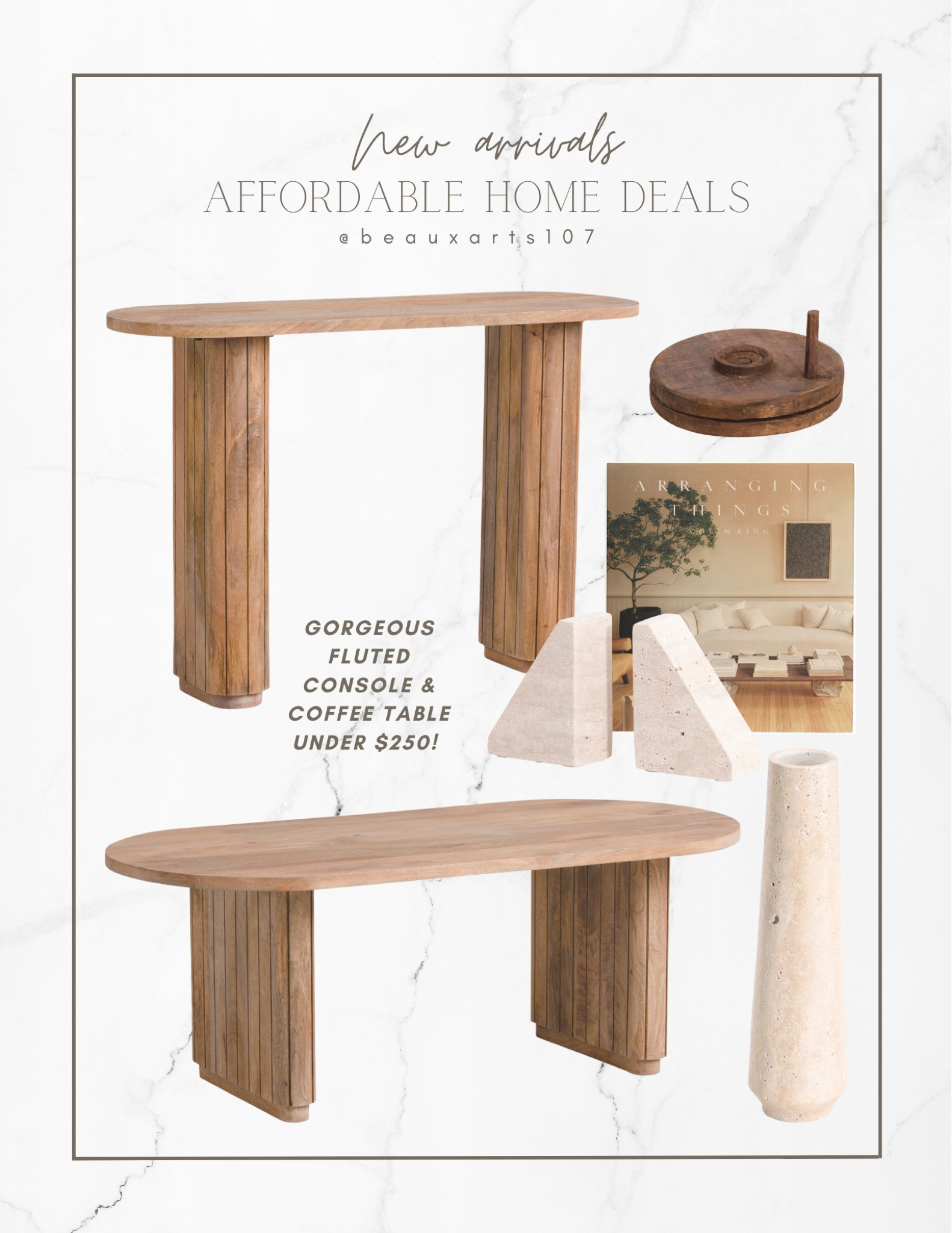 Shop these gorgeous new arrival deals!! The console table and coffee table are incredible!! 😍

#LTKhome #LTKsalealert #LTKFind