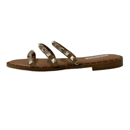 Steve Madden Women s Slip-On Three Band Studded Sandals | Walmart (US)