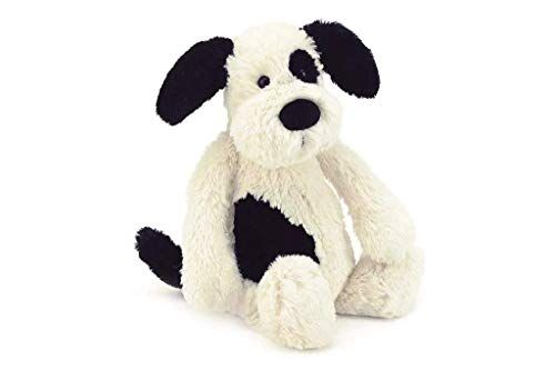 Jellycat Bashful Black and Cream Puppy Stuffed Animal, Medium, 12 inches | Amazon (US)