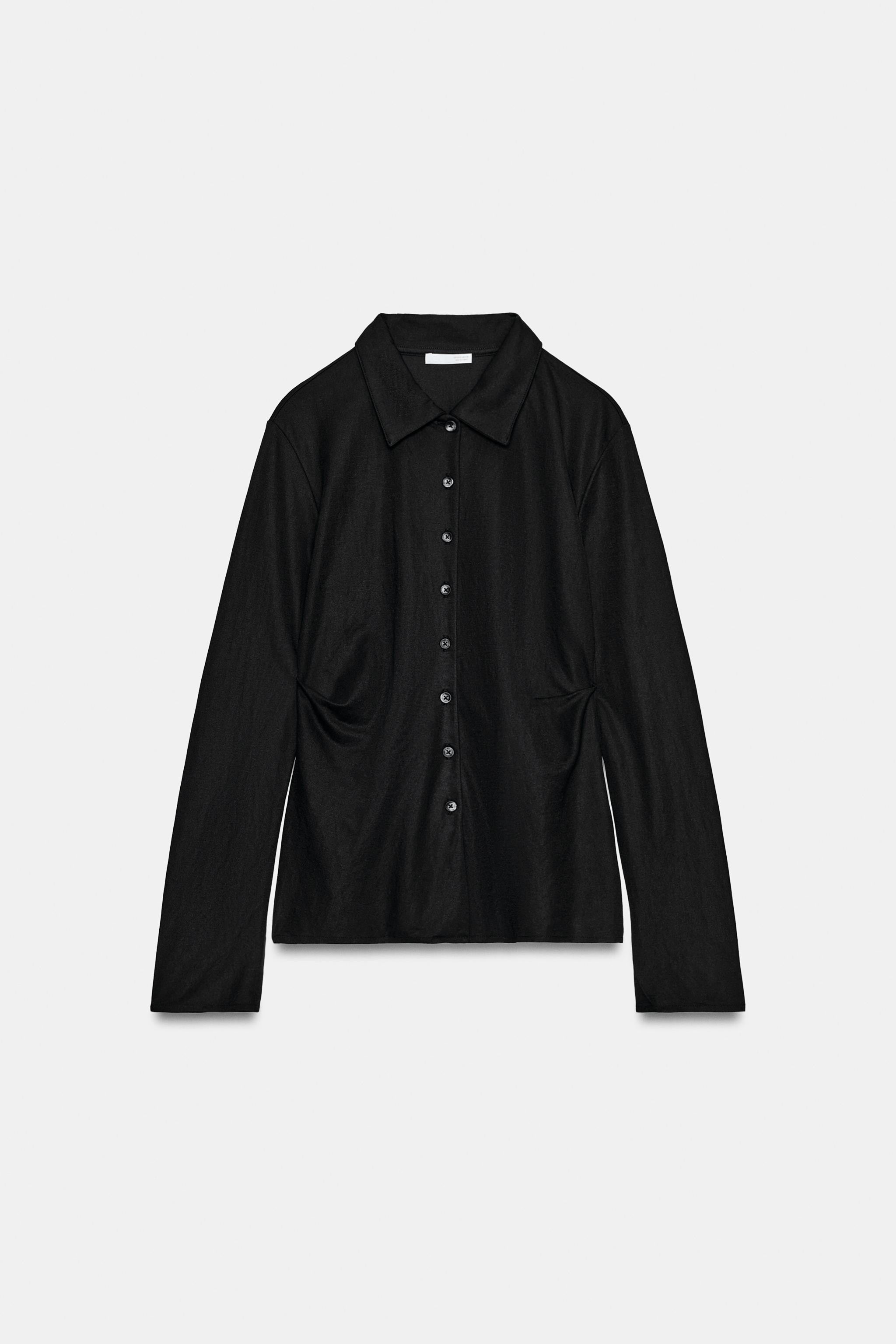 BUTTONED PLEATED TOP | Zara US