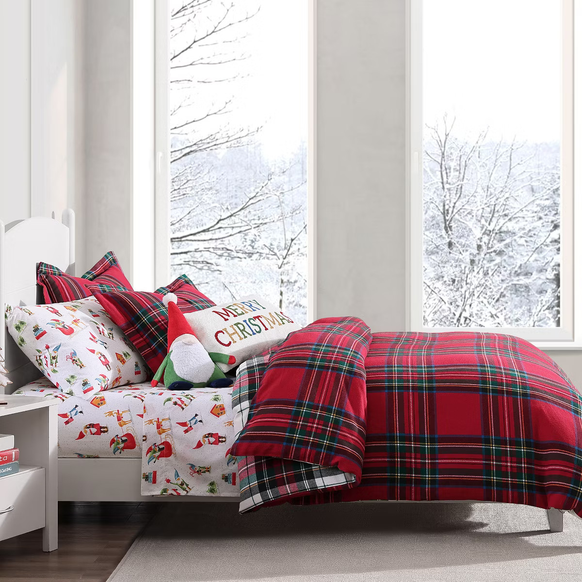 Spencer Plaid Flannel Duvet Cover Set - Levtex Home | Target