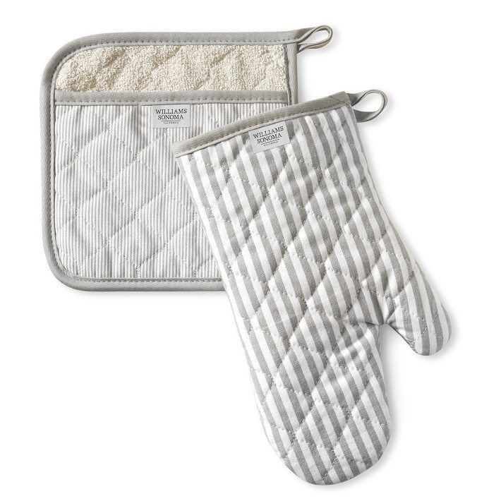 Williams Sonoma Bay Stripe Oven Mitt & Potholder Set | Williams-Sonoma