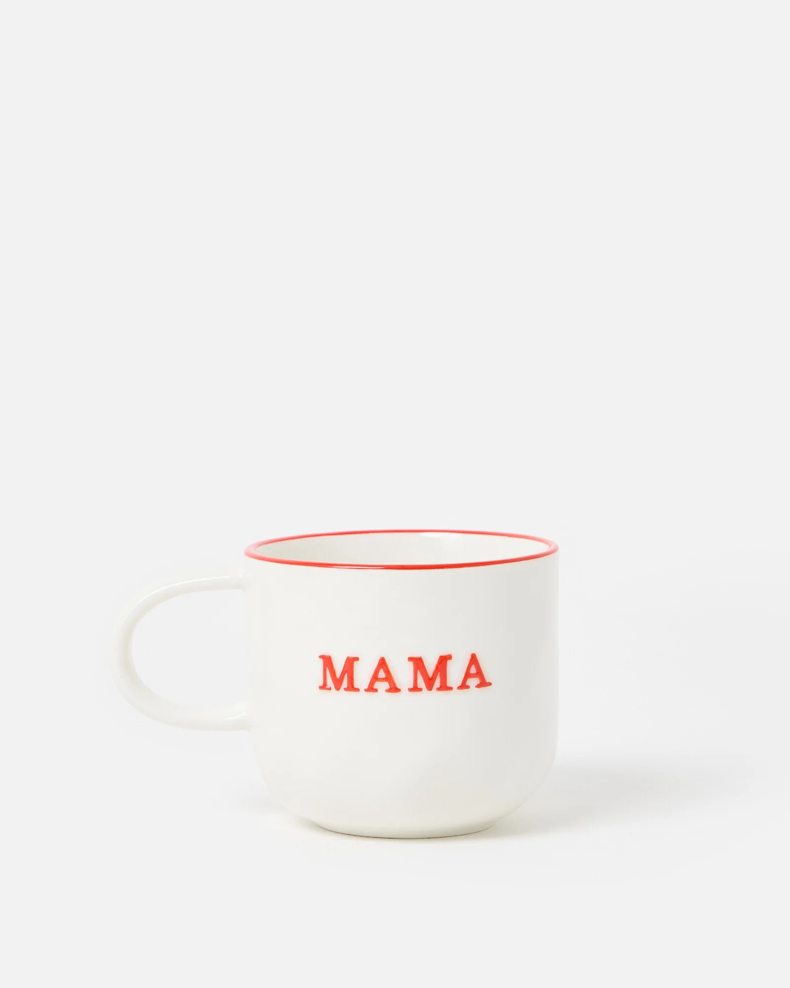White Embossed Mama Mug | Oliver Bonas | Oliver Bonas (Global)
