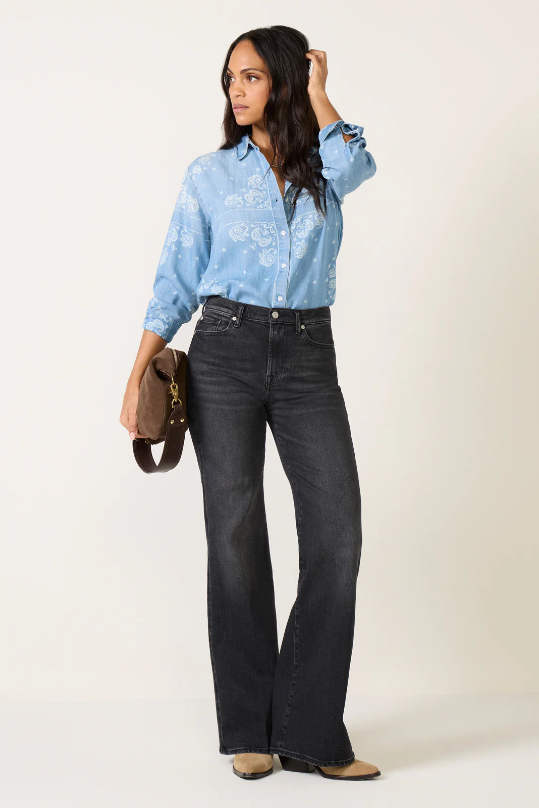 7 FOR ALL MANKIND Women's Modern Dojo Tailorless Jeans, Size 25, Black | Evereve