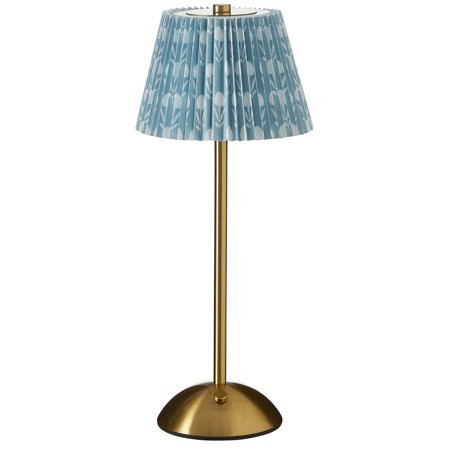 Home Decor Collection Blue Floral Rechargeable LED Table Lamp | Walmart (US)