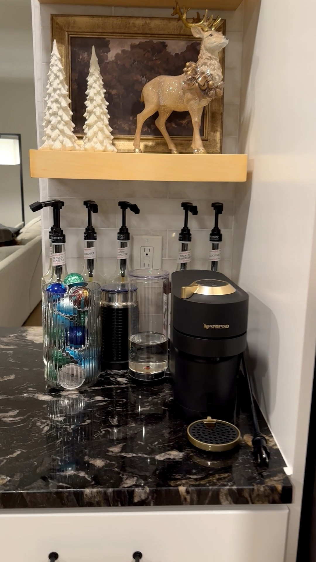 My at home coffee bar 

Nespresso Vertuo Pop+ Matte Black Gold & Aeroccino3 Milk Frother - ON SALE☕️

Excited to try these new holiday Nespresso Pods! I got two standard flavors and then peppermint pinwheel and the festive collection

Nespresso, Nespresso coffee maker, coffee maker, espresso, Nespresso pods, at home coffee, gift idea, Monin syrup, Chobani creamer, floating shelves, iced coffee, at home coffee, coffee maker 


#LTKGiftGuide #LTKHoliday #LTKCyberWeek