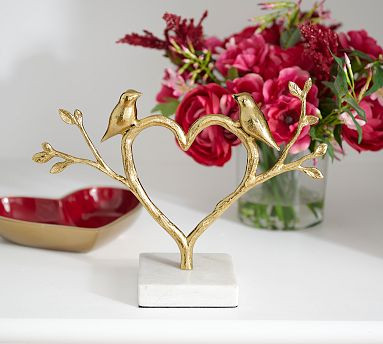 Brass Bird Heart Object | Pottery Barn (US)
