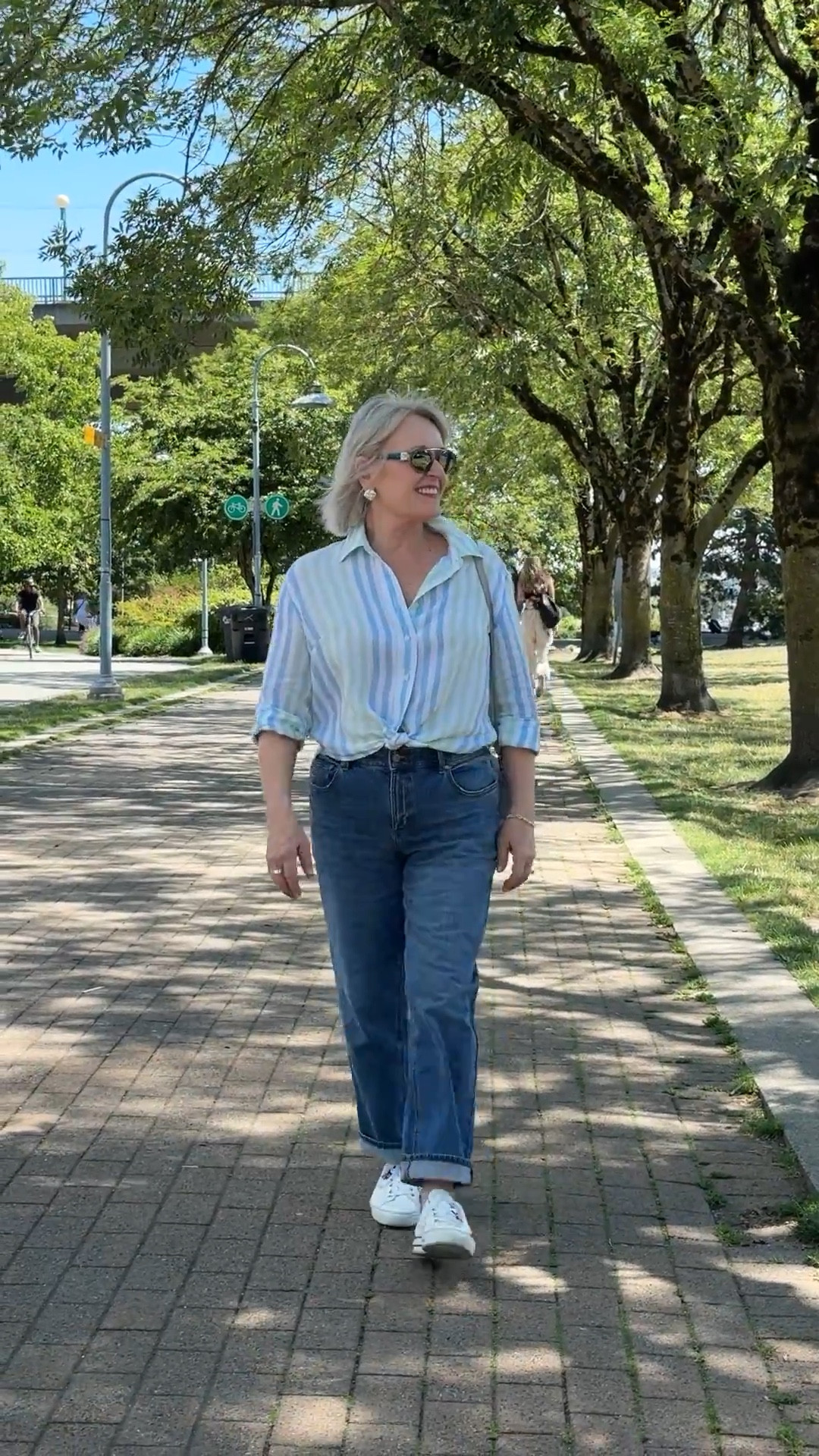 Talbots Semi-Annual Red Door Sale is on with 40% off markdowns on all your summer favorites!
I’m wearing the Playful Stripe Linen shirt with their Stovepipe Straight-Leg Jeans on a breezy day by the shore. 
Talbots is a size inclusive brand that has been providing women with timeless, modern, classic, high-quality fashion for 75 years. 
Shop now to save! 
@talbotsofficial #talbots #ad

#LTKPetite #LTKOver40 #LTKSaleAlert