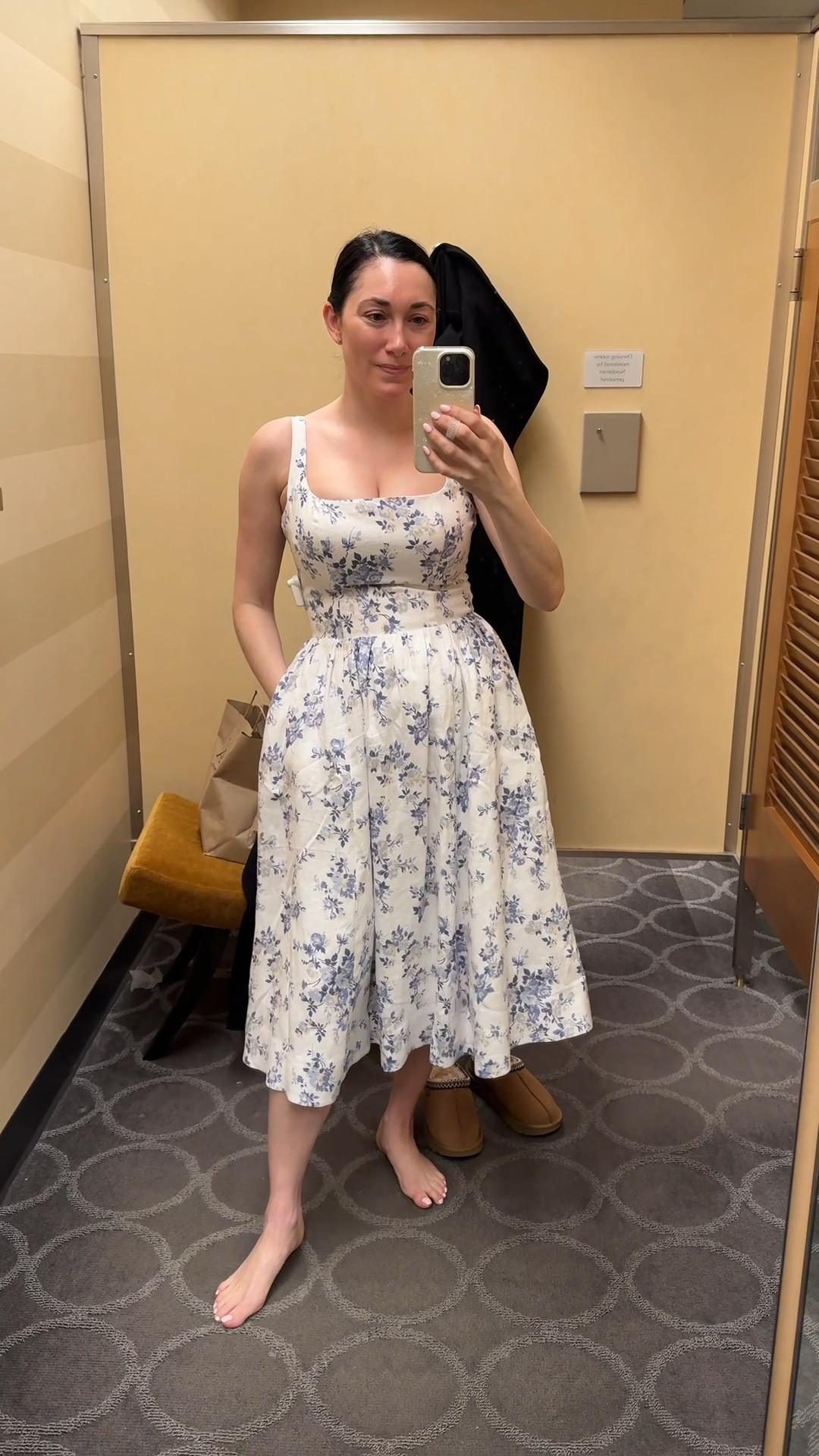 Love this 100% linen dress for Easter, spring, and summer! Wearing a size 4 but ordered a size 6 linking to try since this is small in the bust area. Back has smocking so you do get some extra stretch 💙

Easter dress 
Floral dress 
Midi dress 
Spring dress 
Summer dress 

#LTKSeasonal