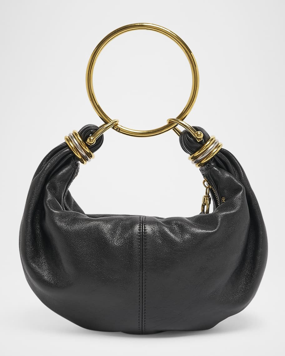 Chloe Bracelet Bag Mini in Shiny Grained Calfskin | Neiman Marcus