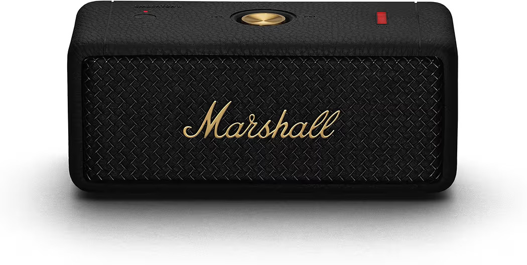 Marshall Emberton II Portable Bluetooth Speaker, Black & Brass | Amazon (US)