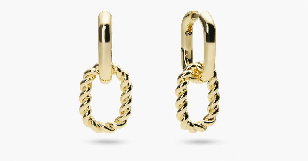 Double Hoop Earrings - Ash Double | Ana Luisa