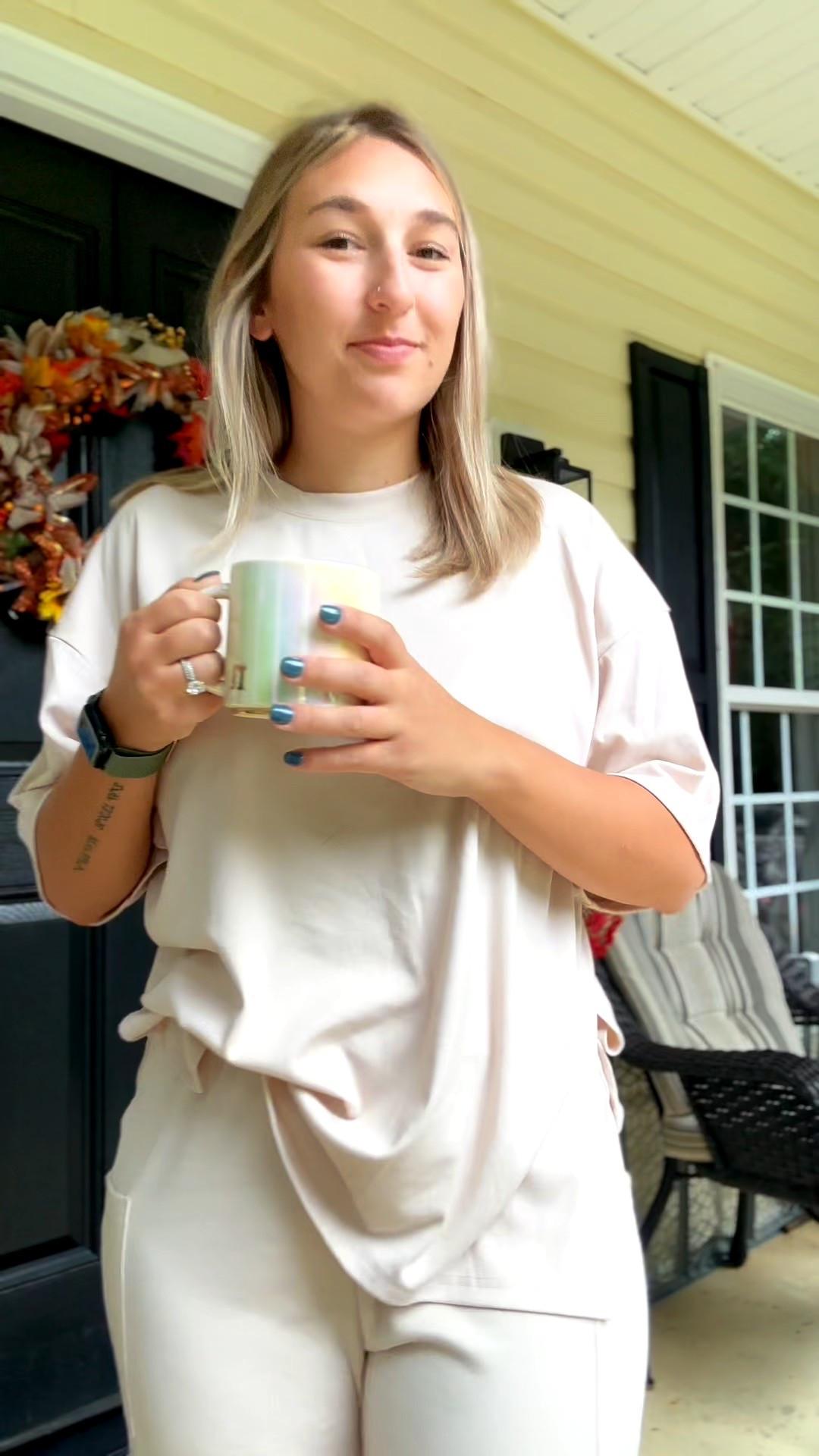 Cream two piece set from Amazon 
