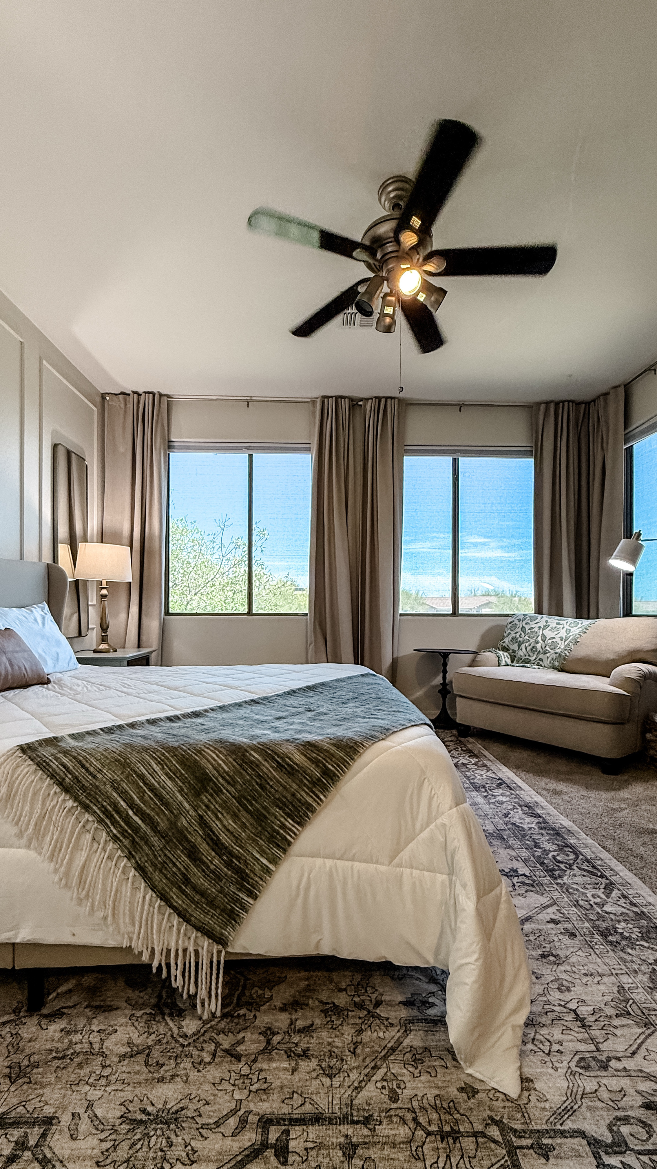 My friends bedroom transformation turned out beautifully!! The new bed frame, the floor to ceiling curtains, the DIY wall molding, that stunning rug that grounded the entire space… I can’t pick a favorite - but the entire room makeover has become a favorite of mine for sure! 

#LTKHome #LTKFindsUnder100 #LTKSaleAlert