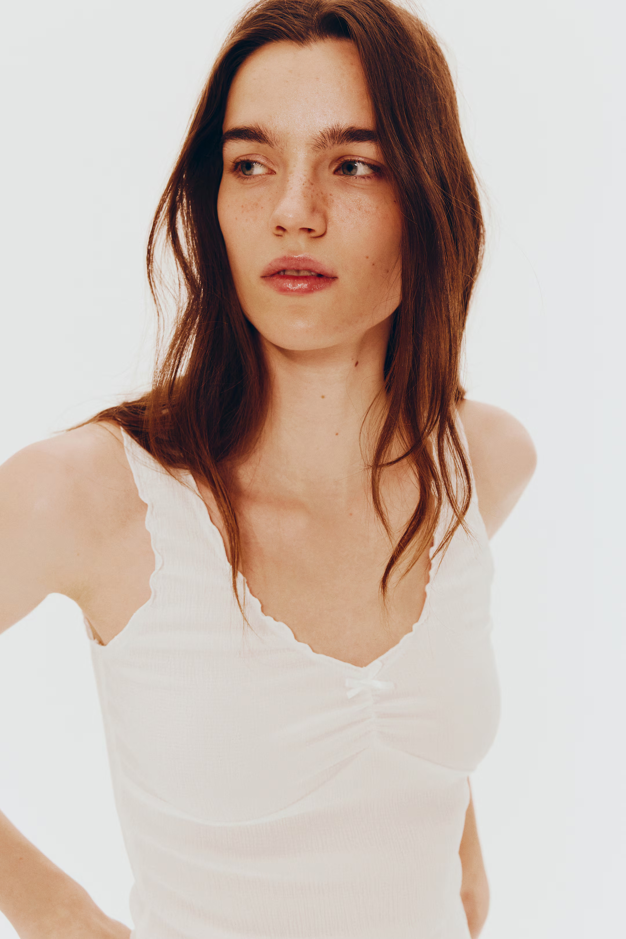 Crinkled Jersey Sleeveless Top | H&M (US + CA)