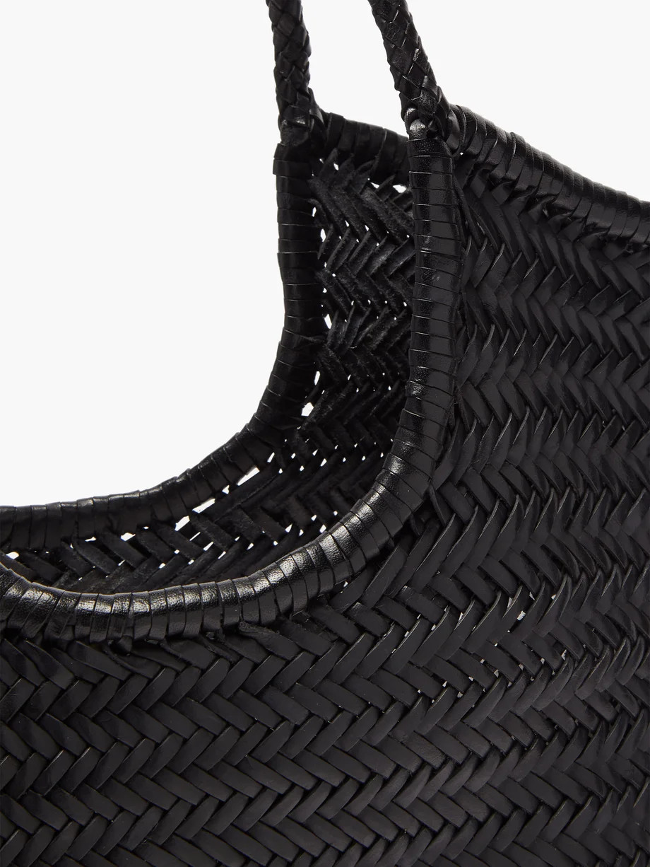 Triple Jump woven-leather basket bag | Dragon Diffusion | Matches (UK)