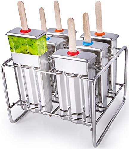 Stainless Steel Popsicle Molds BPA Free – Eco Friendly, Rust-Resistant Popsicle Maker Set – 6... | Amazon (US)