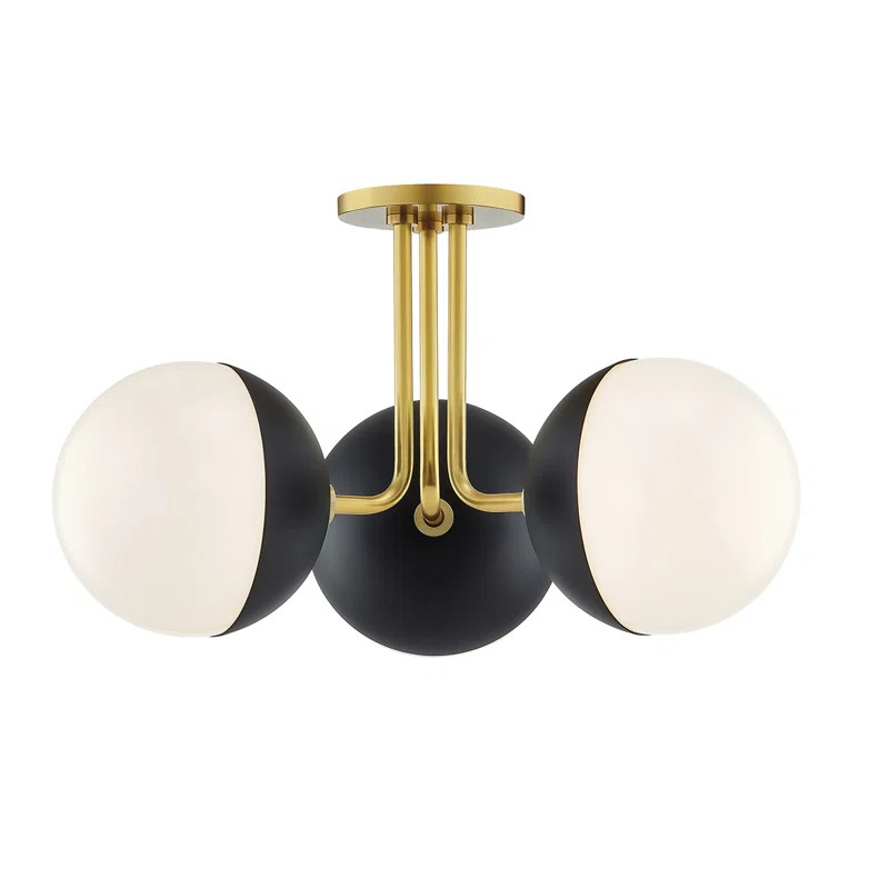 Kilwin 3 - Light 19.75'' Cluster Globe Semi Flush Mount | Wayfair North America