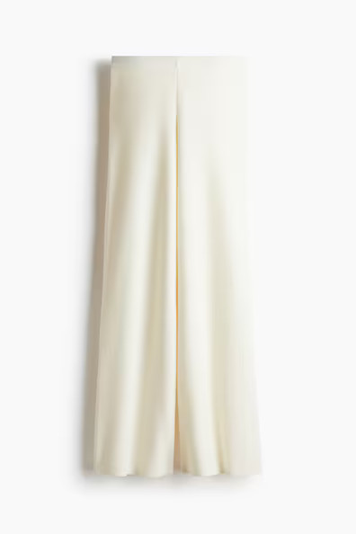 H & M - Fine-knit trousers - White | H&M (UK, MY, IN, SG, PH, TW, HK)