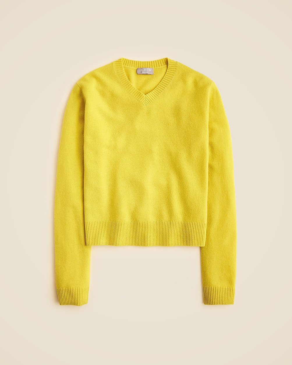 Cashmere high V-neck sweater | J. Crew US