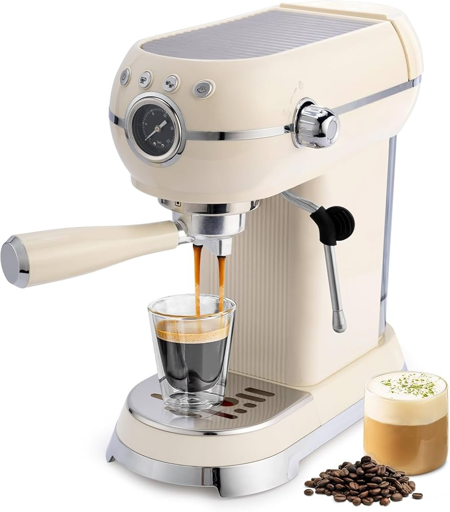 SUSTEAS Espresso Machine with Milk Frother, 20 Bar Espresso Maker for Latte and Cappuccino, Expre... | Amazon (US)