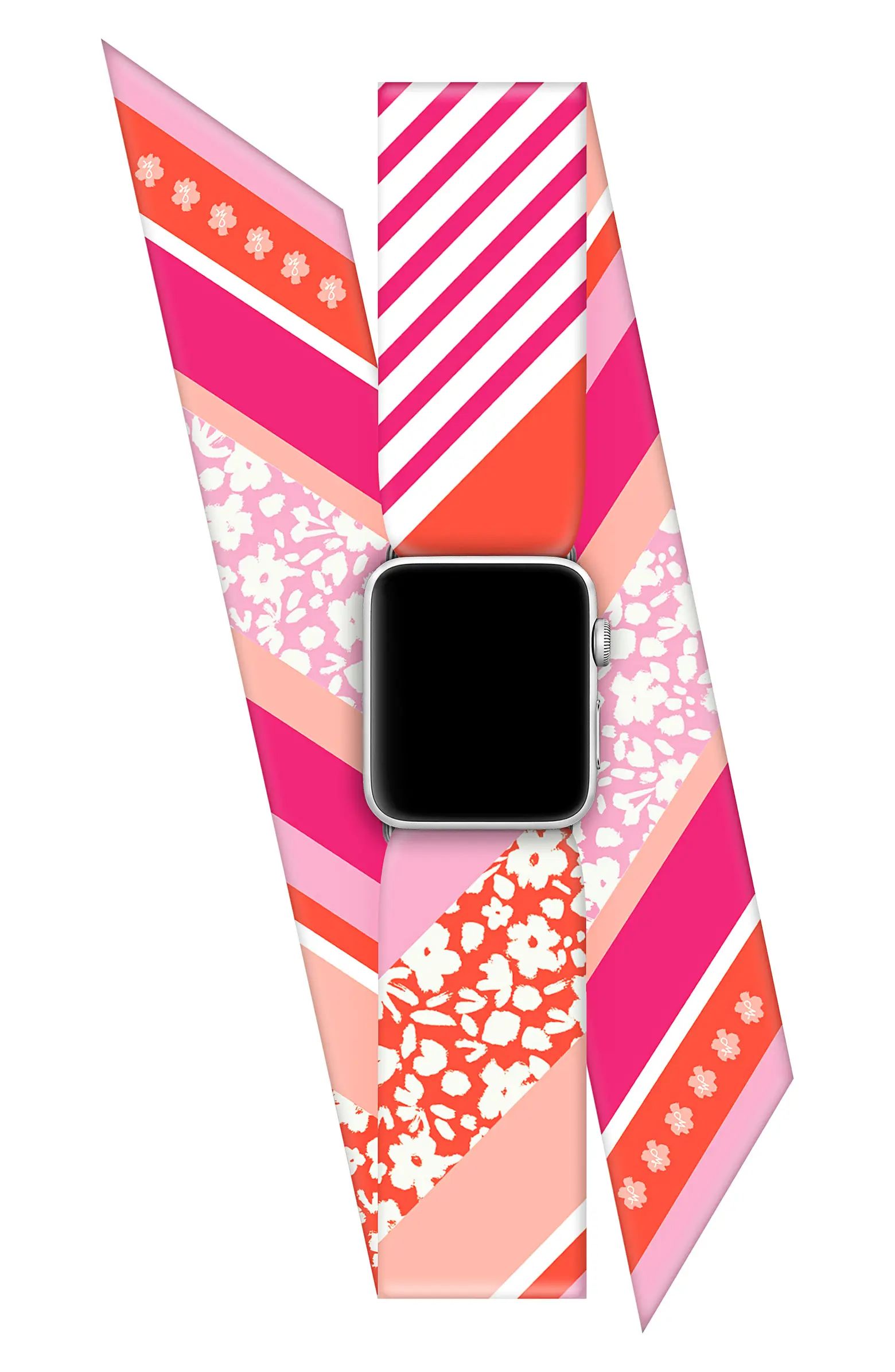 Wristpop Pink Blossom Apple Watch® Scarf Watch Band | Nordstrom | Nordstrom