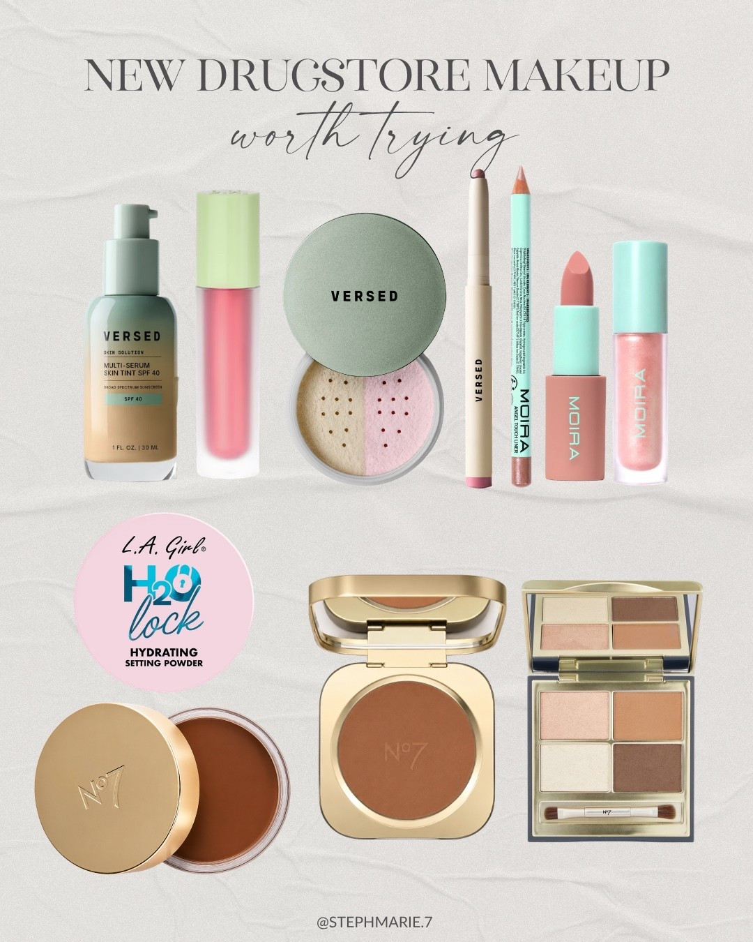 Looking for a few new makeup products that won't break the bank? These are newly launched drugstore makeup products that are absolutely worth trying & adding to your rotation. For my thoughts on each, check out my latest video on YouTube! 🎥 StephanieMarie

#LTKSeasonal #LTKOver40 #LTKBeauty