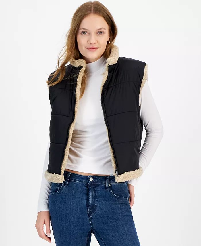 Women's Sherpa Fleece-Lined Vest | Macy's