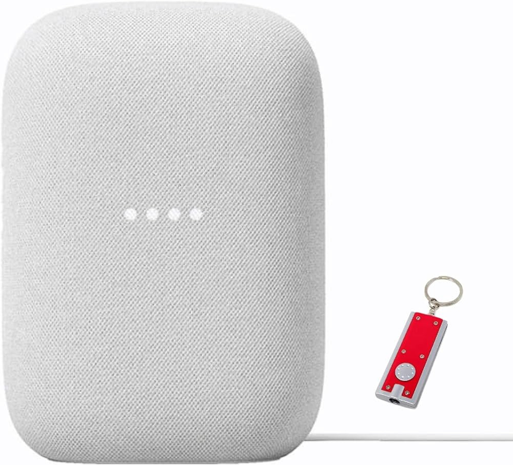 Google Audio Bluetooth Speaker with Keychain LED - Wireless Music Streaming - Chalk | Amazon (US)