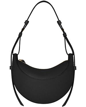 Leather Crescent Bag for Women, Designer Shoulder Bags, Sling Crossbody Bag Purse Casual Dumpling... | Amazon (US)