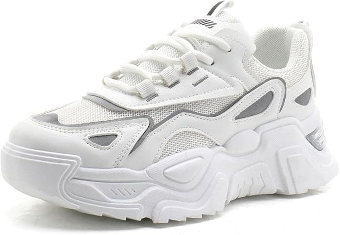 VAXAV Women's Comfortable Mesh Platform Sneakers Casual Jogging Walking Shoes 5.5-8.5 | Amazon (US)