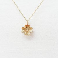 Gold Four-Leaf Clover Necklace - Solid 9Ct Gold Ecofriendly | Etsy (UK)