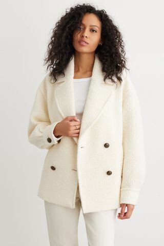 Sherpa Peacoat | Dynamite Clothing