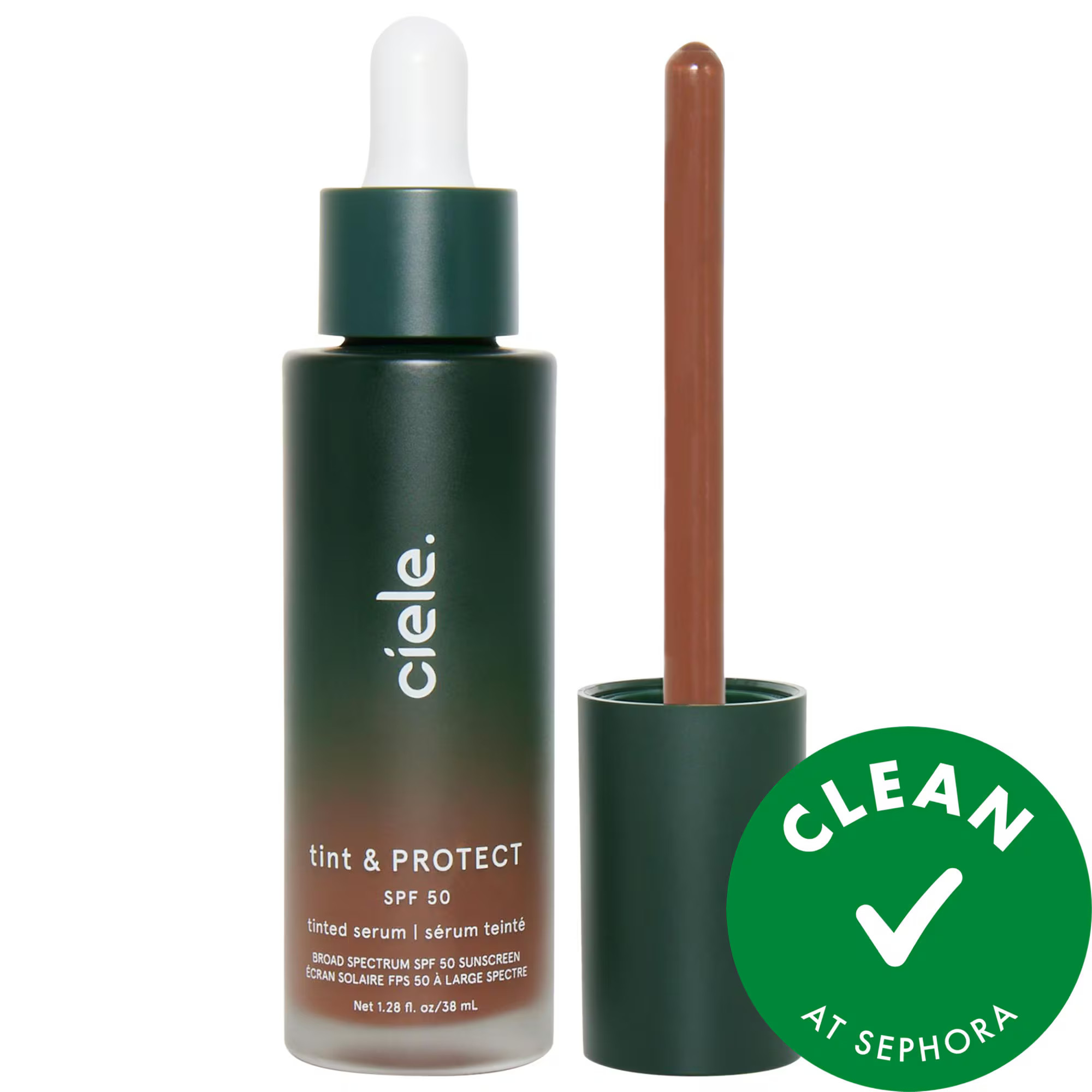ciele tint & PROTECT medium coverage serum foundation with SPF 50+ 13 Deep 1.28 oz | Sephora (US)