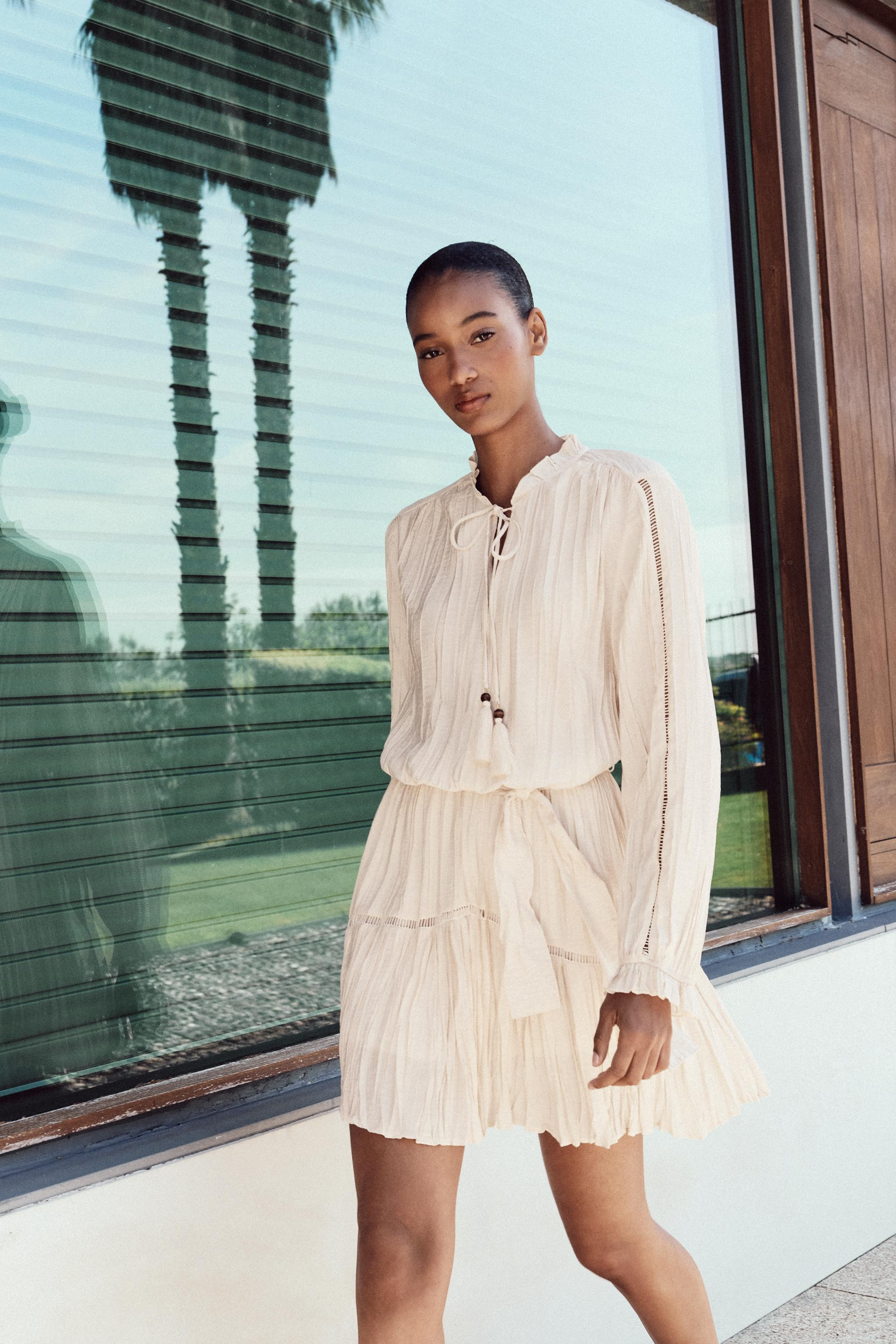 CRINKLED MINI DRESS | Zara UK