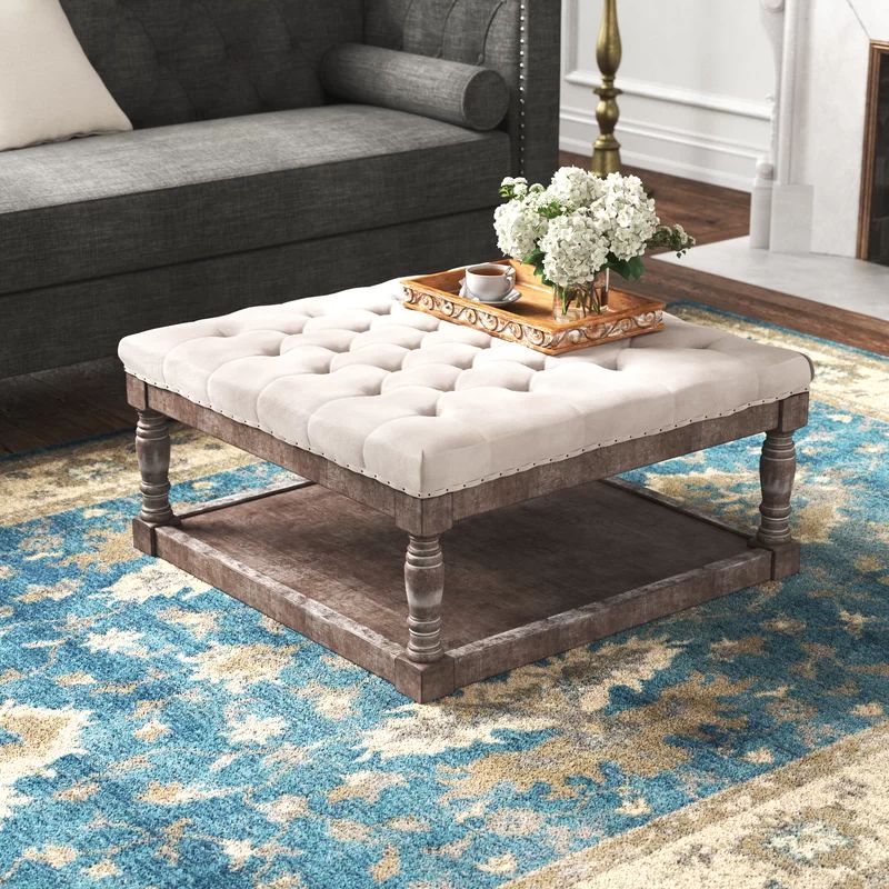 34'' Wide Tufted Square Cocktail Ottoman | Wayfair North America