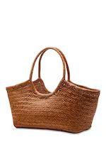 Dragon Diffusion - Big nantucket woven leather basket bag - British Tan | Luisaviaroma | Luisaviaroma