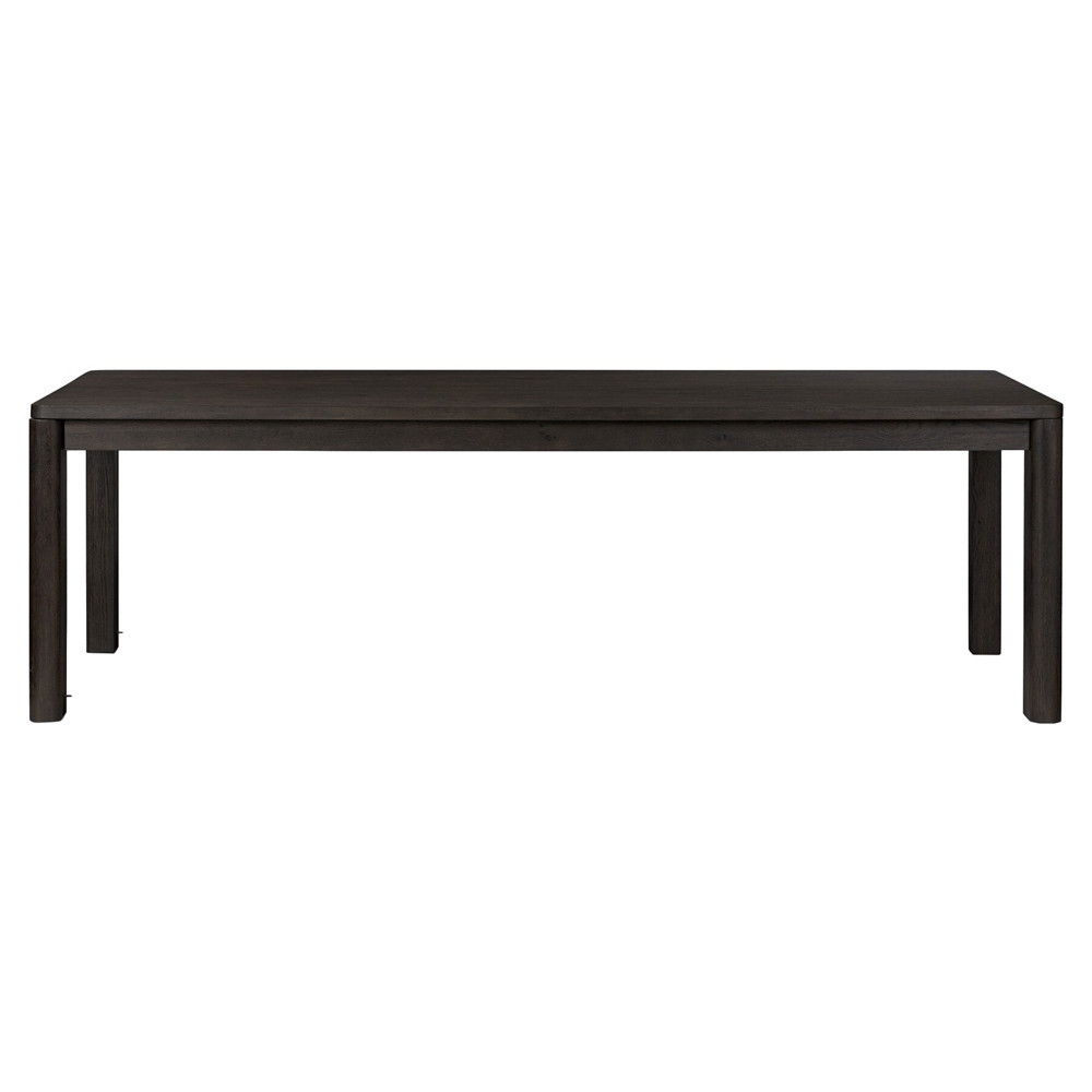Slade Rustic Lodge Black Oak Rectangular Extendable Dining Table - 96-116 | Kathy Kuo Home