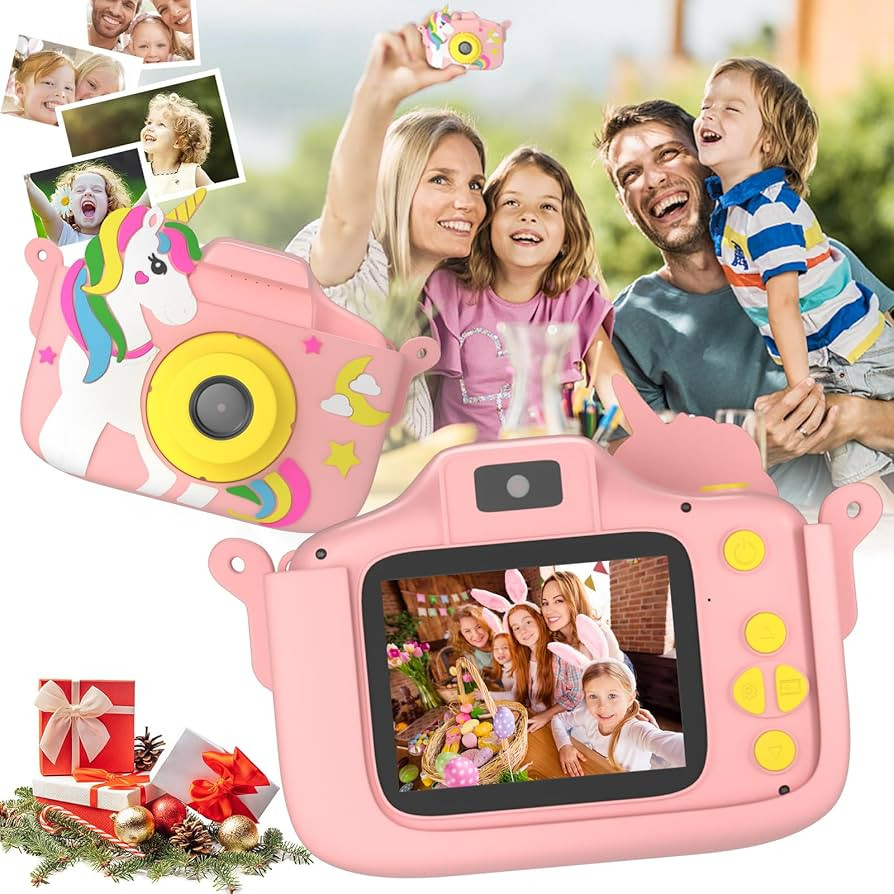 Amazon.com: Kids Camera, Toddler Digital Camera for Ages 3-12 Girls, Christmas Birthday Gifts, Ki... | Amazon (US)
