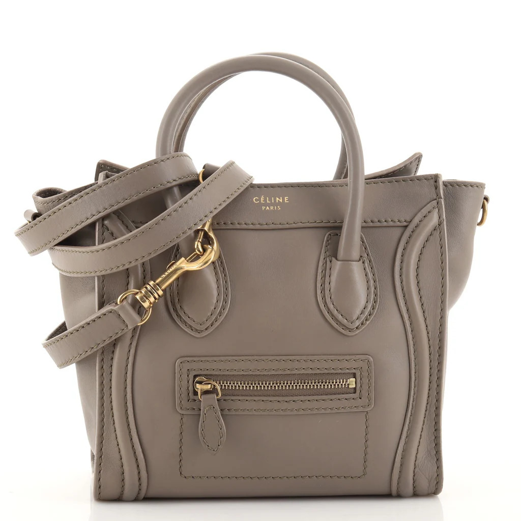 Luggage Bag Smooth Leather Nano | Rebag