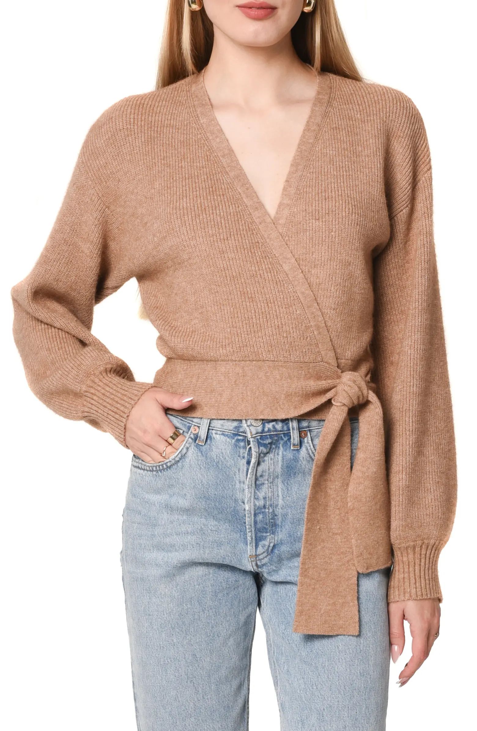 WAYF Sterling Wrap Sweater | Nordstrom | Nordstrom