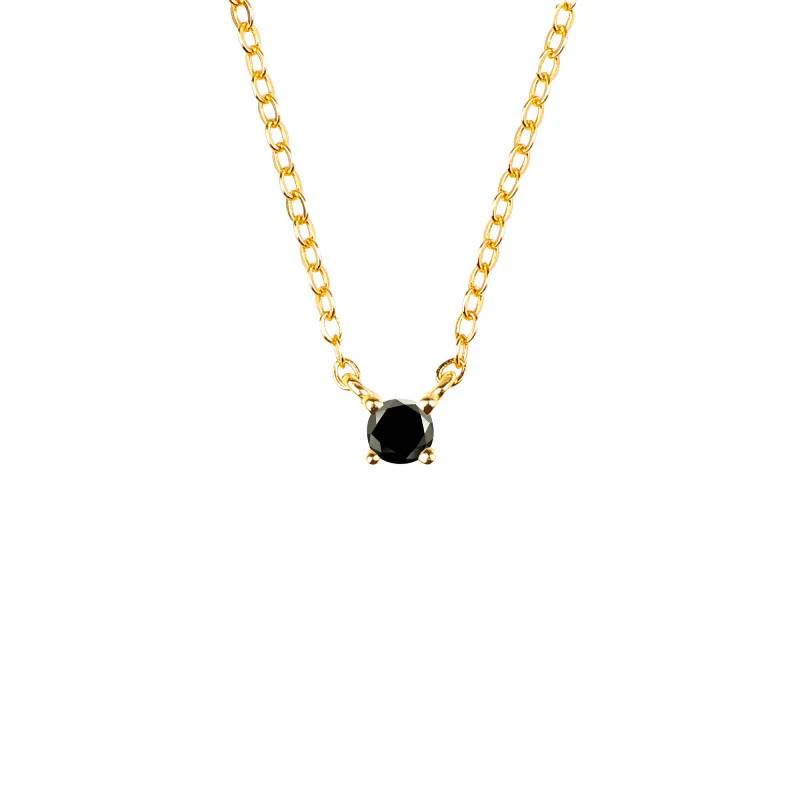 Onyx Dainty Diamond Necklace | Mint & Lily