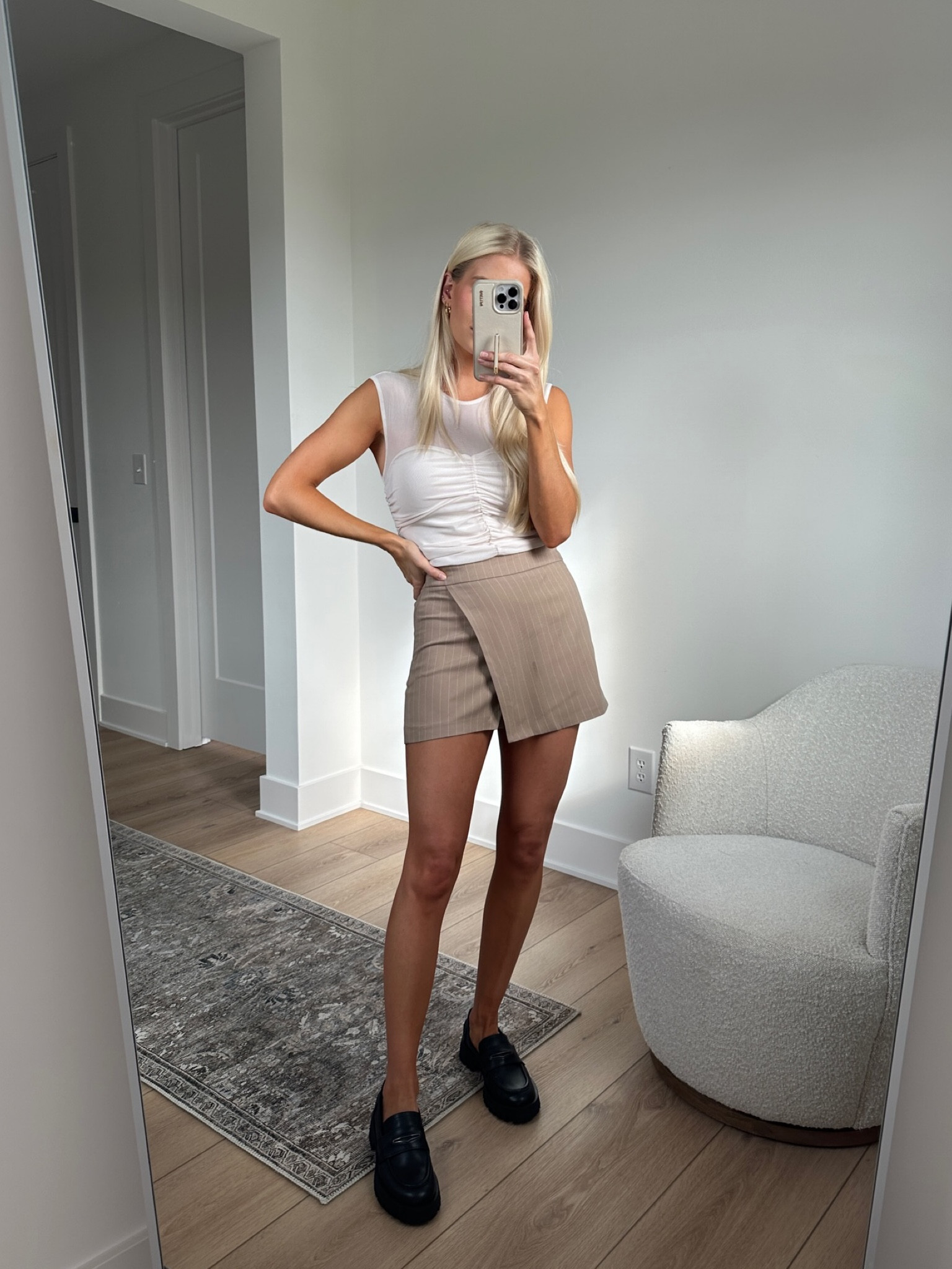 Chic fall look! Small in top and small in skirt! #ad @dynamiteclothing 

#LTKSeasonal #LTKstyletip #LTKfindsunder100