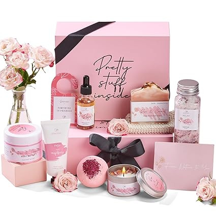 Spa Gifts for Women Christmas Gifts Bath Gift Baskets Relaxing Spa Self Care Gift for Mom Her Sis... | Amazon (US)