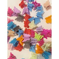 Rainbow Retro Butterfly Clips 10 Hair Claws Mini 1990S Style Butterflies Trendy 90S Colorful Multicolored Clip Lot | Etsy (US)