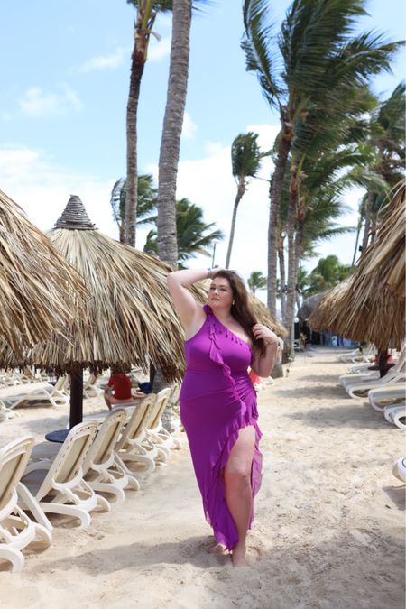 Plus size resort wear plus size vacation look, tropical vacation - wearing size 1x lots of stretch, mesh material

#LTKmidsize #LTKtravel #LTKplussize