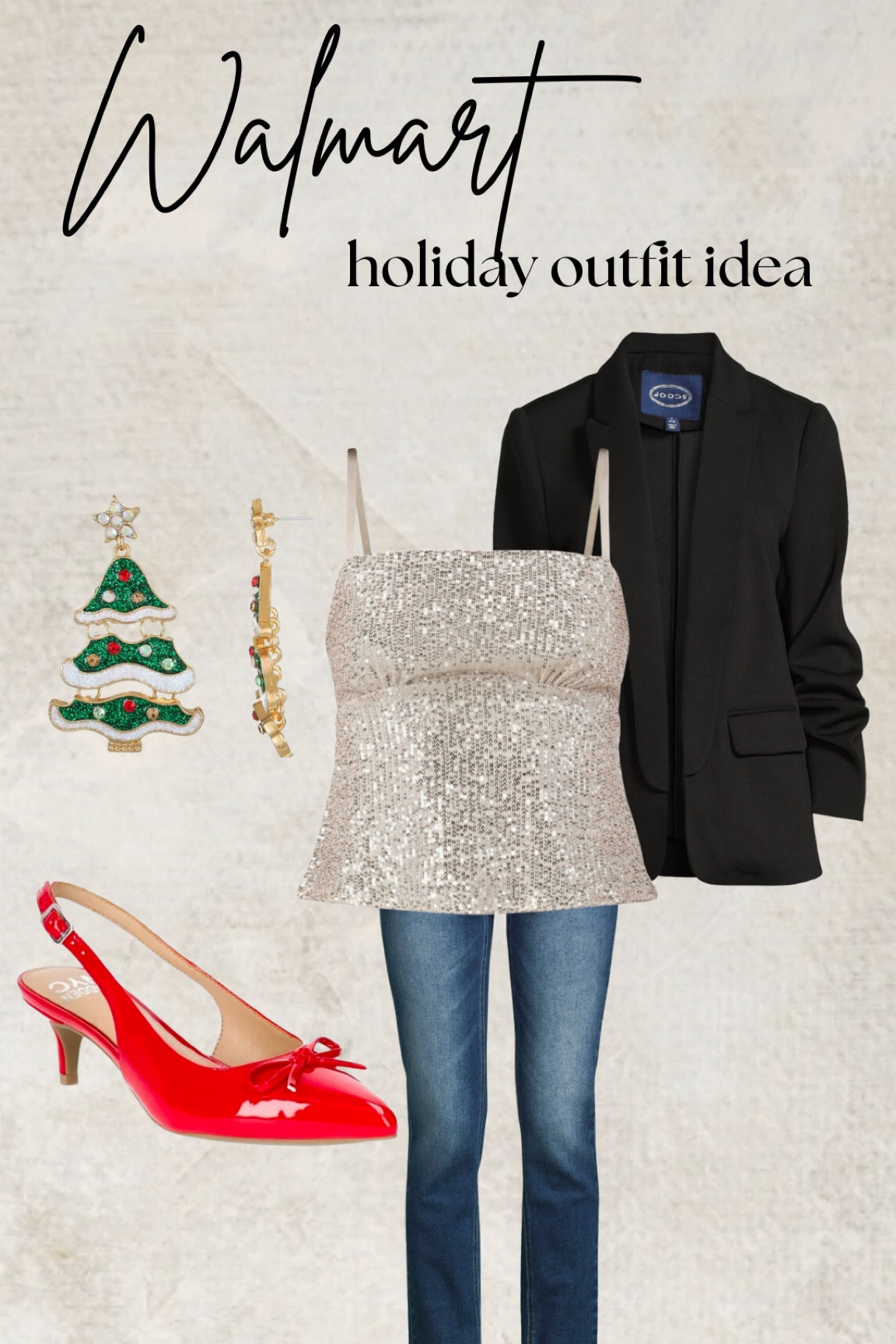 Holiday outfit styling with the scrunch sleeve blazers that are on sale  

#LTKStyleTip #LTKHoliday