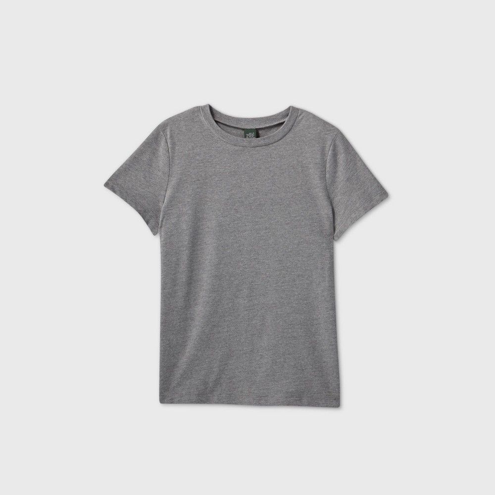 Women's Short Sleeve T-Shirt - Wild Fable Heather Gray S, Grey Gray | Target