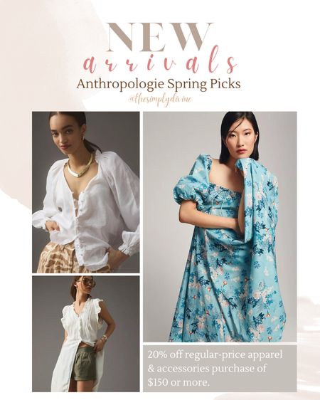 Anthropologie Spring arrivals! 

| Anthropologie | sale | travel | dress | vacation outfit | blouse | tunic | spring wear | 

#LTKsalealert #LTKSale #LTKstyletip